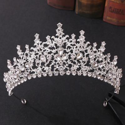 Bridal Tiara Baroque Rhinestone Crown Wedding Dress Wedding Adult Birthday Princess Crown