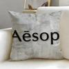 classic skincare brand Aesop Cushion Cover Soft & Easy-Wash Pillow Case – Versatile for Couch, Bed, Travel and Office