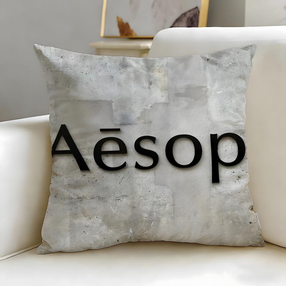 classic skincare brand Aesop Cushion Cover Soft & Easy-Wash Pillow Case – Versatile for Couch, Bed, Travel and Office