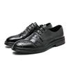 Men's Shoes Fashion Business Dress Leather Shoes Trend Crocodile Pattern Men's Casual Shoes Retro Pointed Leather Shoes