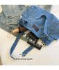 Women's Large Capacity Japanese Style Casual Denim Tote Bag