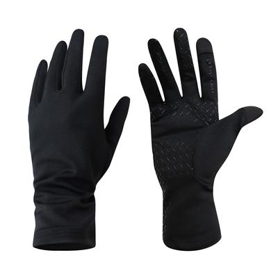 Running Cold Brushed Track and Winter Smartphone Touch Panel Black Gloves, Men's, Women's, Unisex, Autumn/Winter Gloves, Protection, Lining,