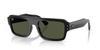 Ray-Ban LUKAS RB4454F 667731 53 Black Green Sunglasses Asian Fit Authentic Japan Import Rectangular Bio-Based Frame