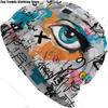 Graffiti Art Funny Beanie Chemo Hat Cancer Headwear Knitted Hats Slouchy Cap for Adults Women Unisex