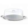 Stainless Steel Tray with Transparent Cover, Round, Diameter 300mm, Hendi 980101