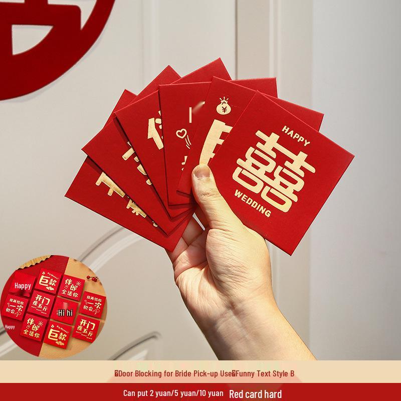 Red Envelopes for Wedding Reception - Small Size Li Shi Feng Pockets