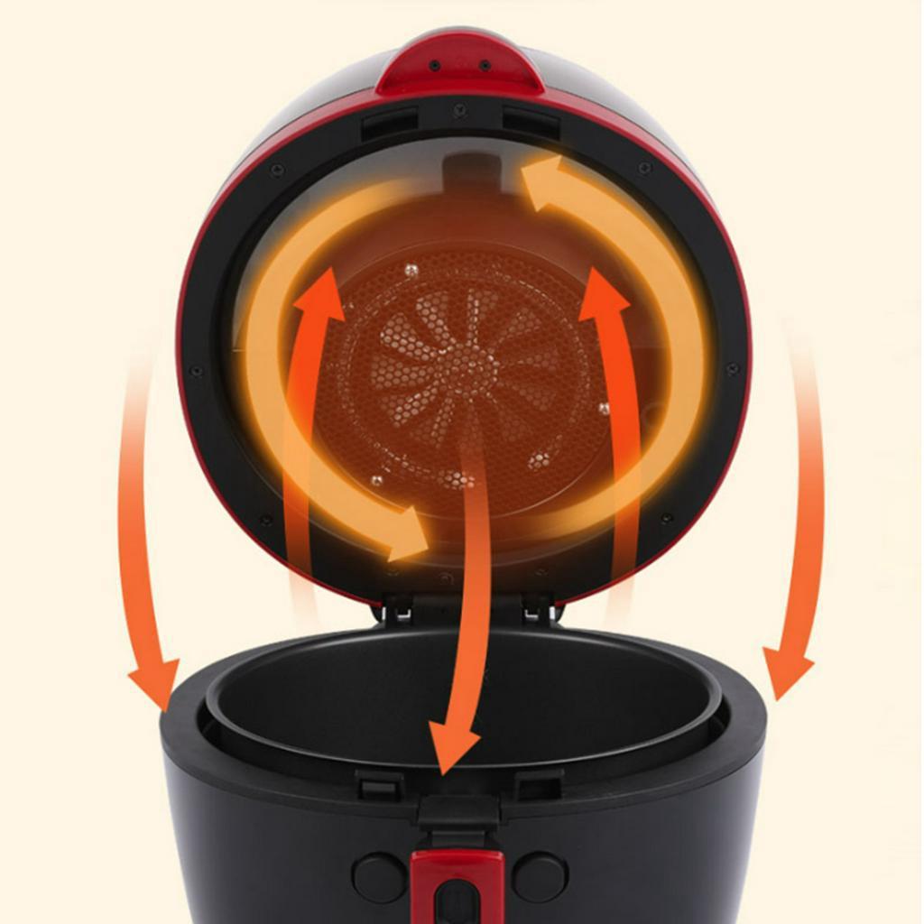 8L 1500W Health Fryer Cooker Smart Touch LCD Airfryer Pizza Oil Free Air Fryer Multi Function Smart Fryer for French Fries