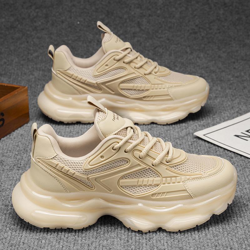 Men's Running Sports Shoes Men's 2026 Casual Height Increasing Black Dad Trendy Shoes