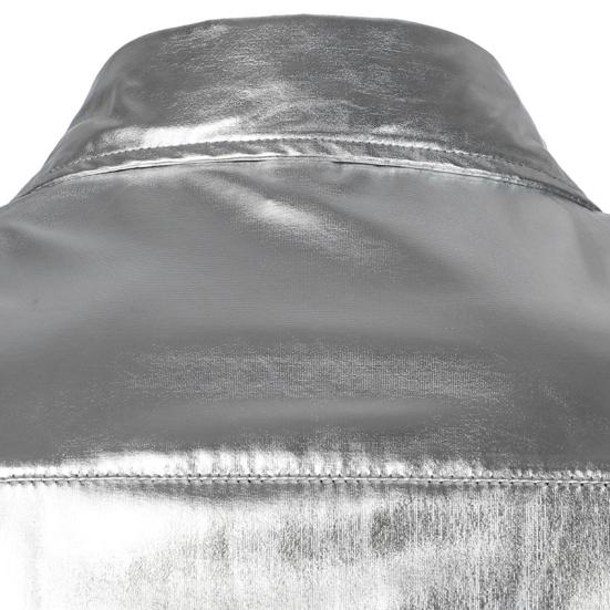 Pánská funkční košile Lesklý povrch Límeček Jednořadý Dlouhé Rukávy Knoflíky Satin Club Party Stage Show Košile