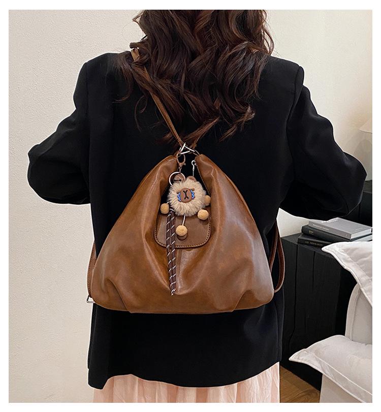 Korean Style Vintage Multi-Purpose Backpack & Tote with Coin Purse - 2025 Trendsetting Large-Capacity Commuter Bag
