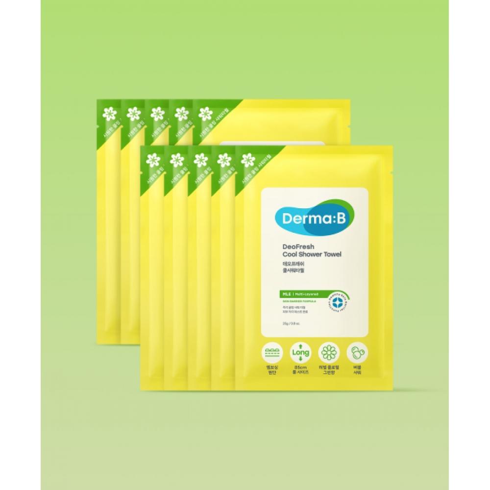 Dermab Deofresh Прохладное полотенце для душа 25 г 10 шт. NONE