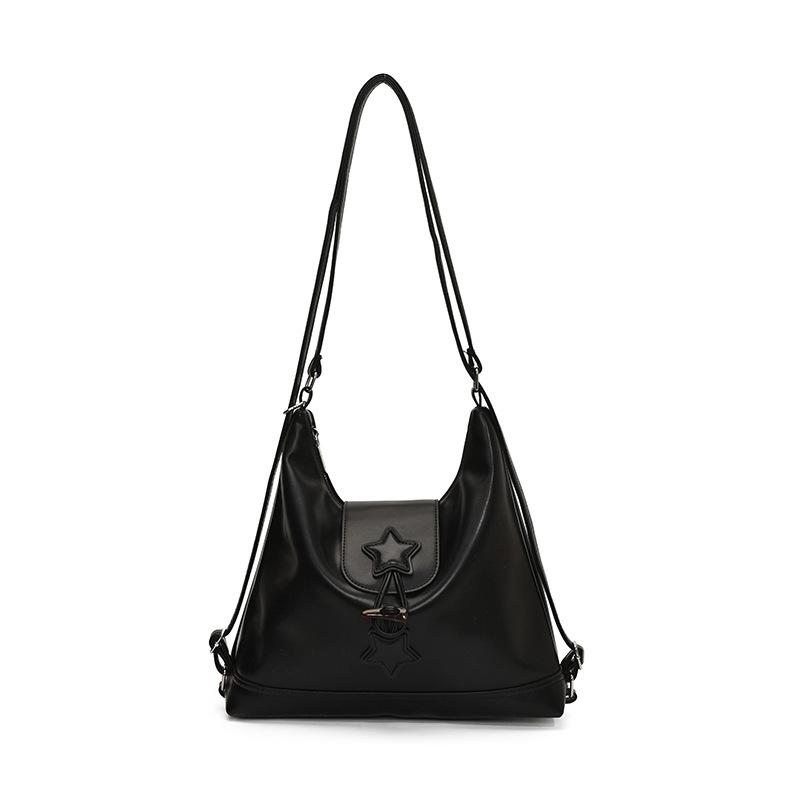 Повседневная легкая сумка-тоут из мягкой кожи большой вместимости, модный универсальный рюкзак-трансформер для通勤, женский