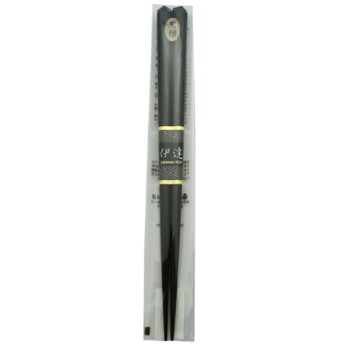 Ishida Wakasa Lacquer Chopsticks, Ebony, Nagamasa Design, Made In Japan, Lacquered, Men's, Thick, 23.5cm, 167437