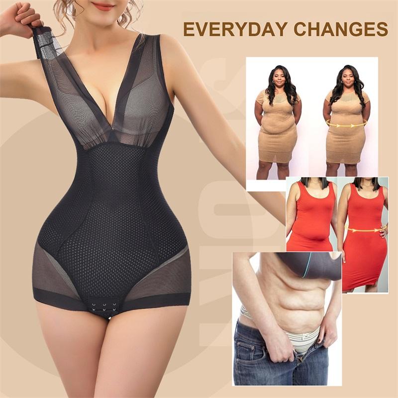 Sexy Mesh Shapewear Frauen Body Push-Up Bh Wiedergutmachung Tank Top Taille Trainer Bauch Tuck BodyShaper Transparente Dessous