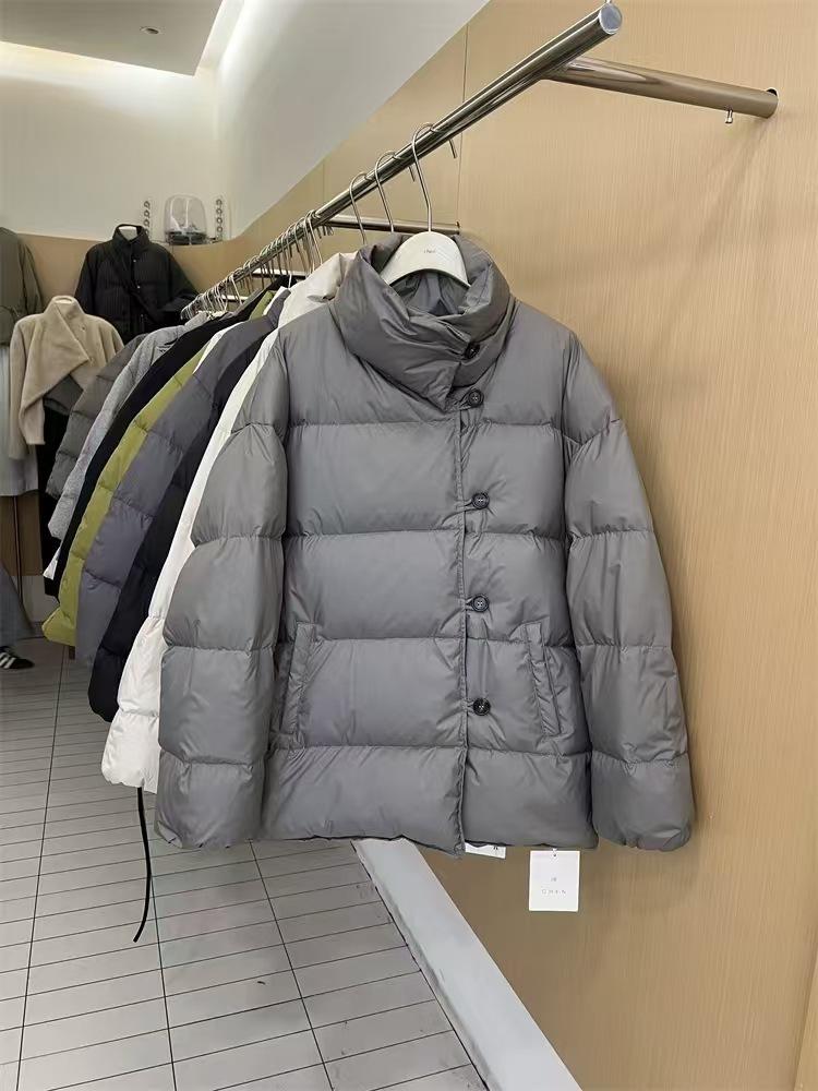 Purchased autumn and winter casual literary Nordic soft puff down jacket women's short coat