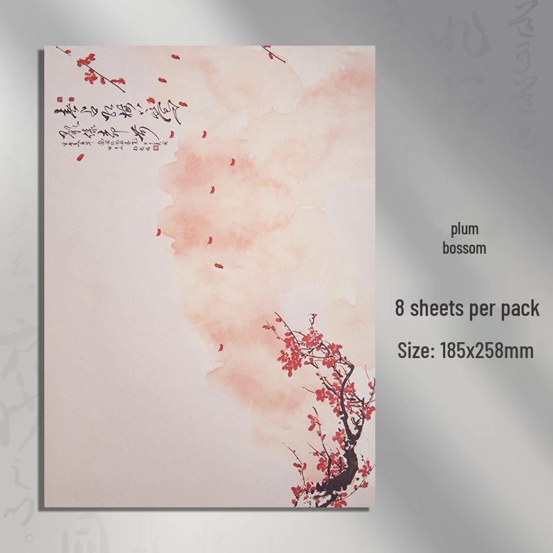 Chinesisches Retro-Stil Kalligraphie Briefpapier – Einfaches & Künstlerisches Schreibwaren zum Üben