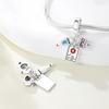 S925 Silver Charm Healthcare Heroes Medical Care Love Nurse Doctor Stethoscope Pendant for Bracelet DIY Jewelry Making