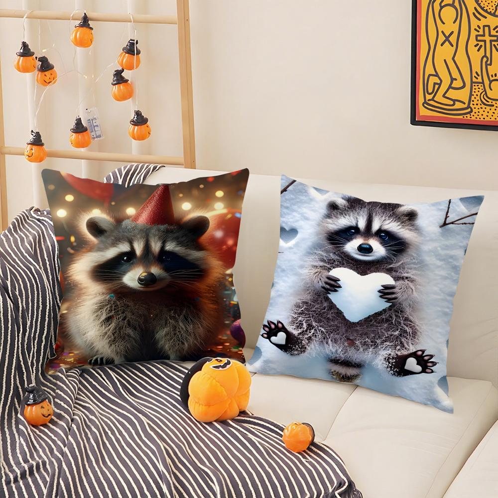 Abstract Animal Celebratory Decor 1 Pillow Case Natural Linen Pillow Case Double-Sided Decor Sofa Pillowcase Home Decor