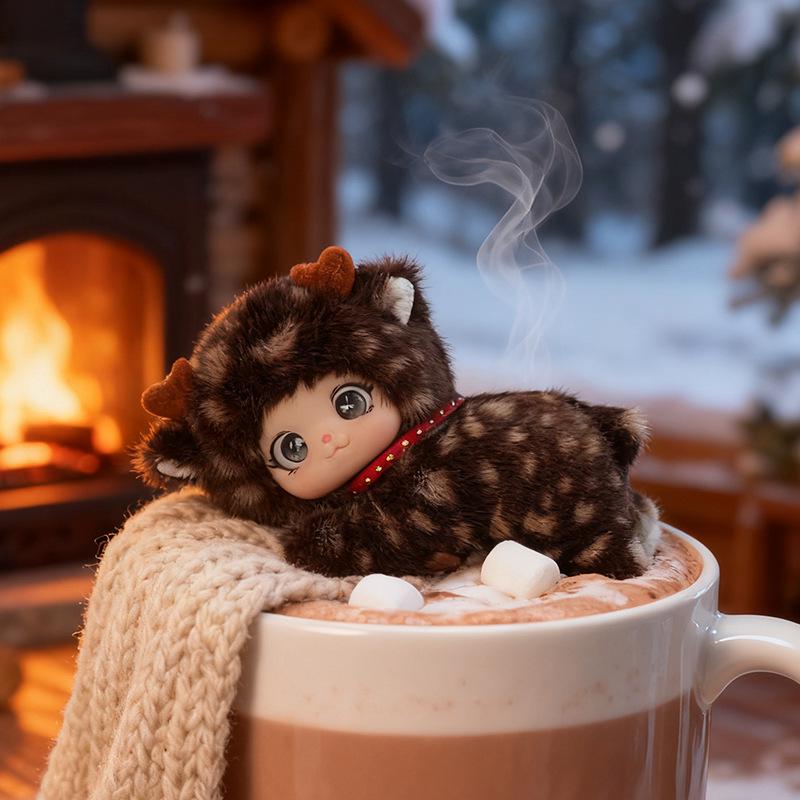 Adorable Caramel Plush Doll Keychain - Perfect Holiday Gift for Kids