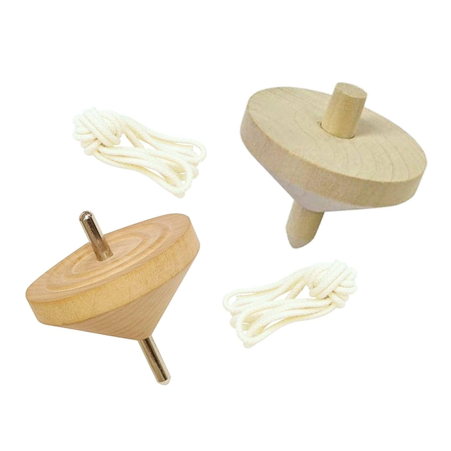 

Set of 1 plain iron and wooden perfect for spinning top crafts top, core, core,