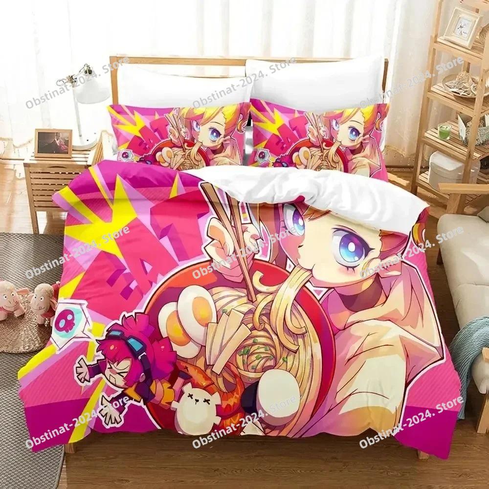 Anime Muse Dash Game Bedding Set Duvet Cover Bed Set Quilt Cover Pillowcase Comforter king Queen Size Boys Adult Bedding Set
