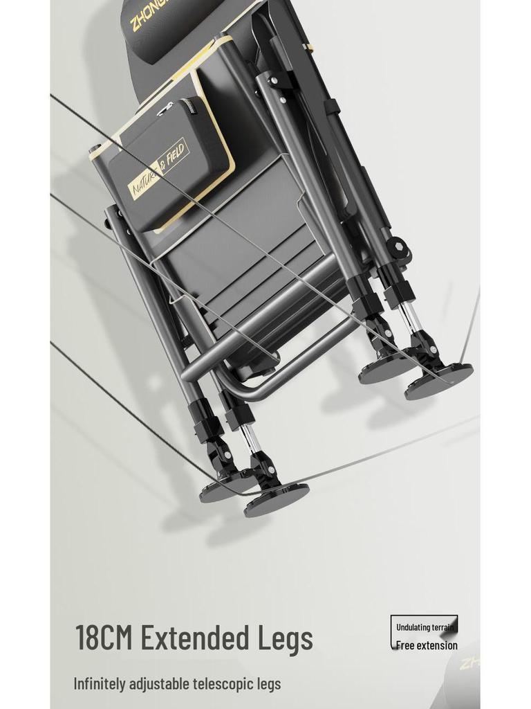 European Style Multifunctional Portable Reclining Folding Fishing Chair