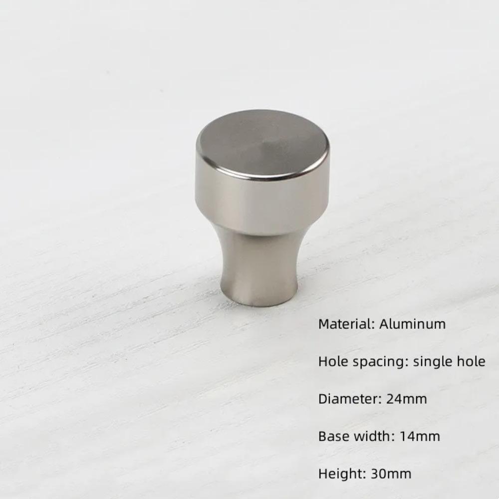 Silver Furniture Handle Single Hole Furniture Knobs Small Door Handle Cabinet Pulls Wardrobe