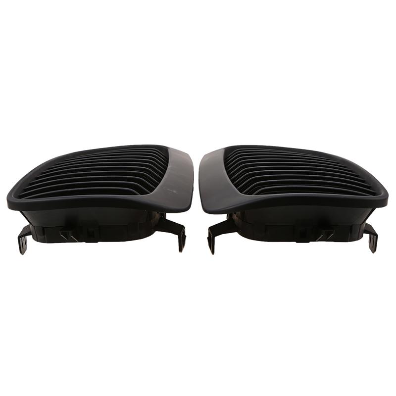 2Pcs Car Front Hood Grills Center Kidney Matte Black Grille for BMW 1-Series E81 118d 116i 123d 130i 3-door 2007 2008 2009-2011