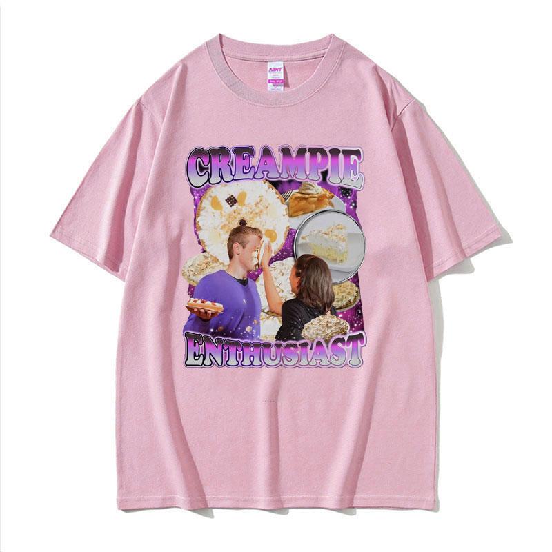 Funny Creampie Enthusiast Meme T Shirt Summer Fashion Vintage Short Sleeve Tshirts Men Women 100 Cotton Oversized Tshirt Tops