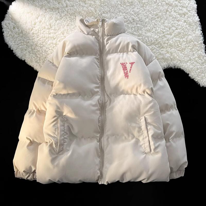 2024 Winter Fashion Unisex Stand-Up Collar Cotton-Padded Jacket - Warm, Thickened, Loose Fit