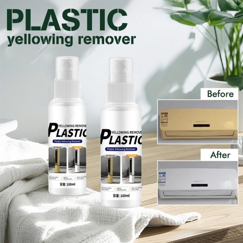 100ml Efficient Plastic Restoration Liquid for Brighten And Renew Yellowed Or Faded Surfaces Household Essential