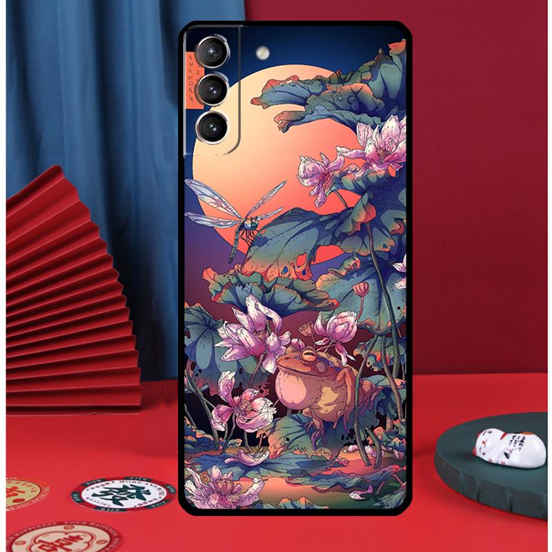 Japanese Style Art Japan Phone Case For Samsung Galaxy S25 S24 Ultra S9 S10 S20 S21 S22 S23 Plus S24 FE Back Cover