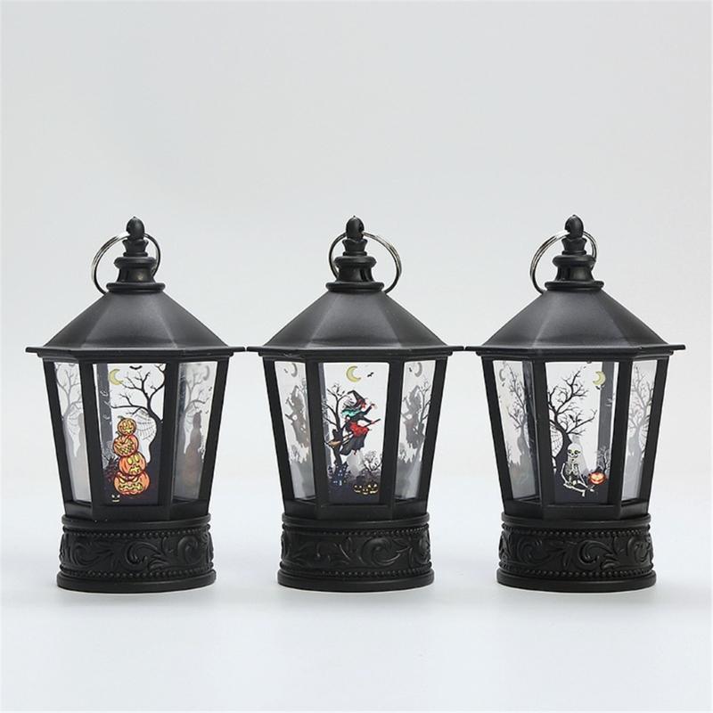 Festival Halloween LED Pumpkin Hand Lamp Halloween Pumpkin LED Hand Lamp with Designs for Celebratory Event Lighting