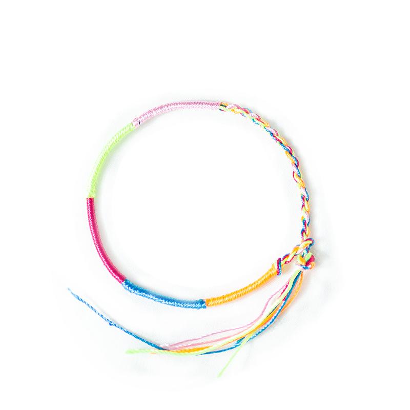Dragon Boat Festival Five-Color Bracelet with Tassels - Handmade Woven Gift