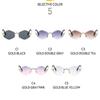 UV400 Polygonal Cycling Sunglasses Frameless UV Resistant Cycling Glass Rhombus Sunglasses  Holiday
