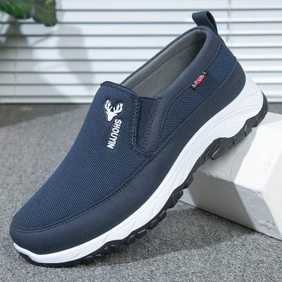New Old ******* Cloth Shoes Men's ****** and Summer Elderly Shoes S**t-soled Casual Sports Men's Shoes Medium and Old Walking Shoes