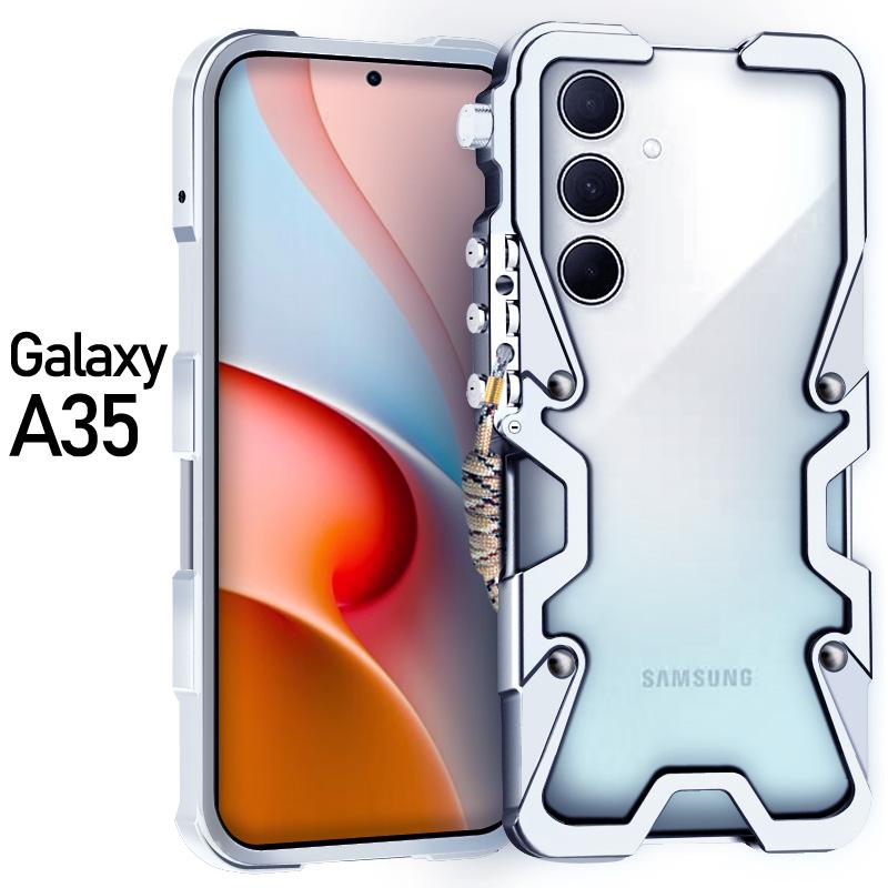 Armor Screw Metal Frame Shockproof Cover For Samsung Galaxy A73 A72 A55 A35 M55 M15 S21+ Aluminium Bumper Case Heavy Duty Fundas