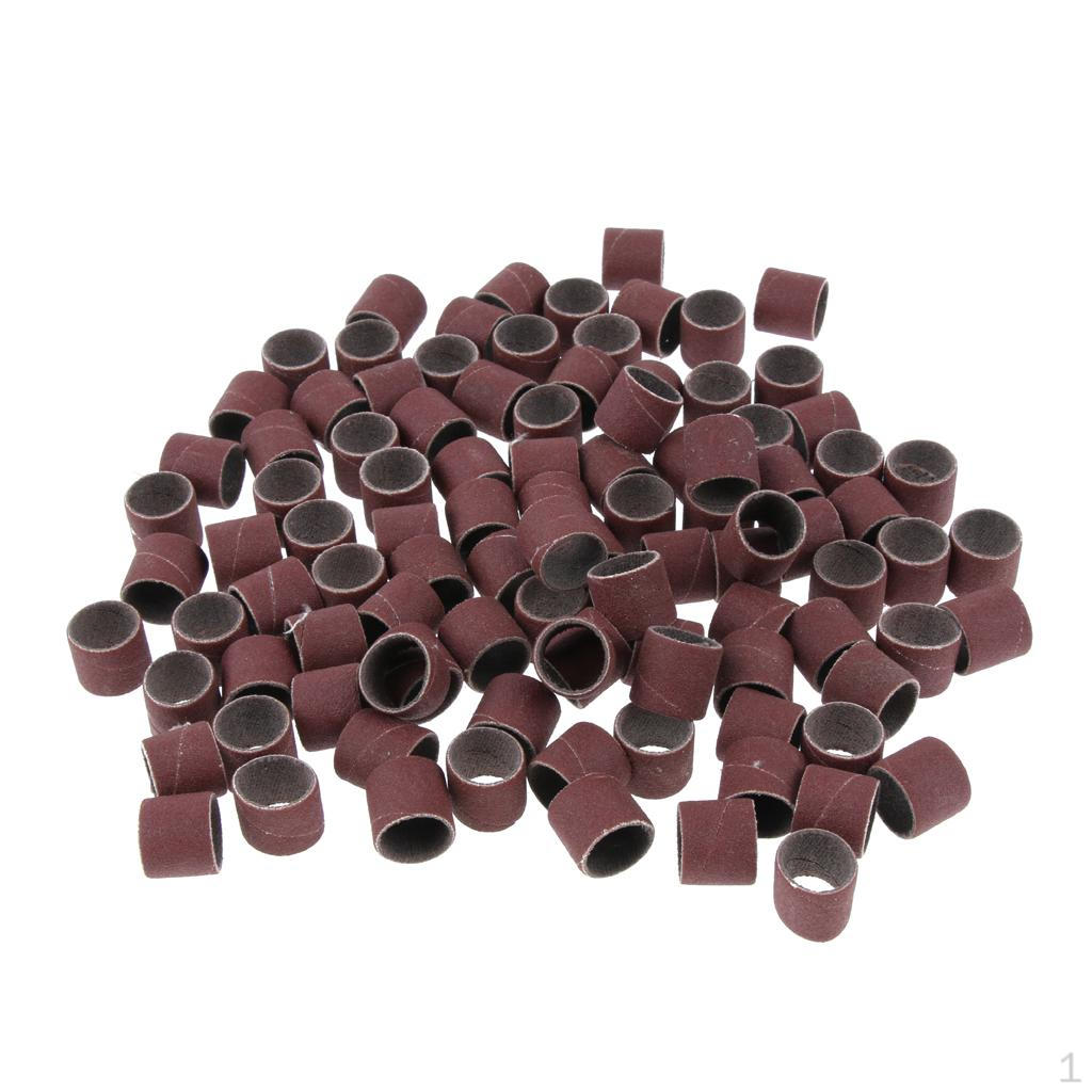 100 Pieces Sanding Drums Sanding Bands Sleeves For Rotary Tools