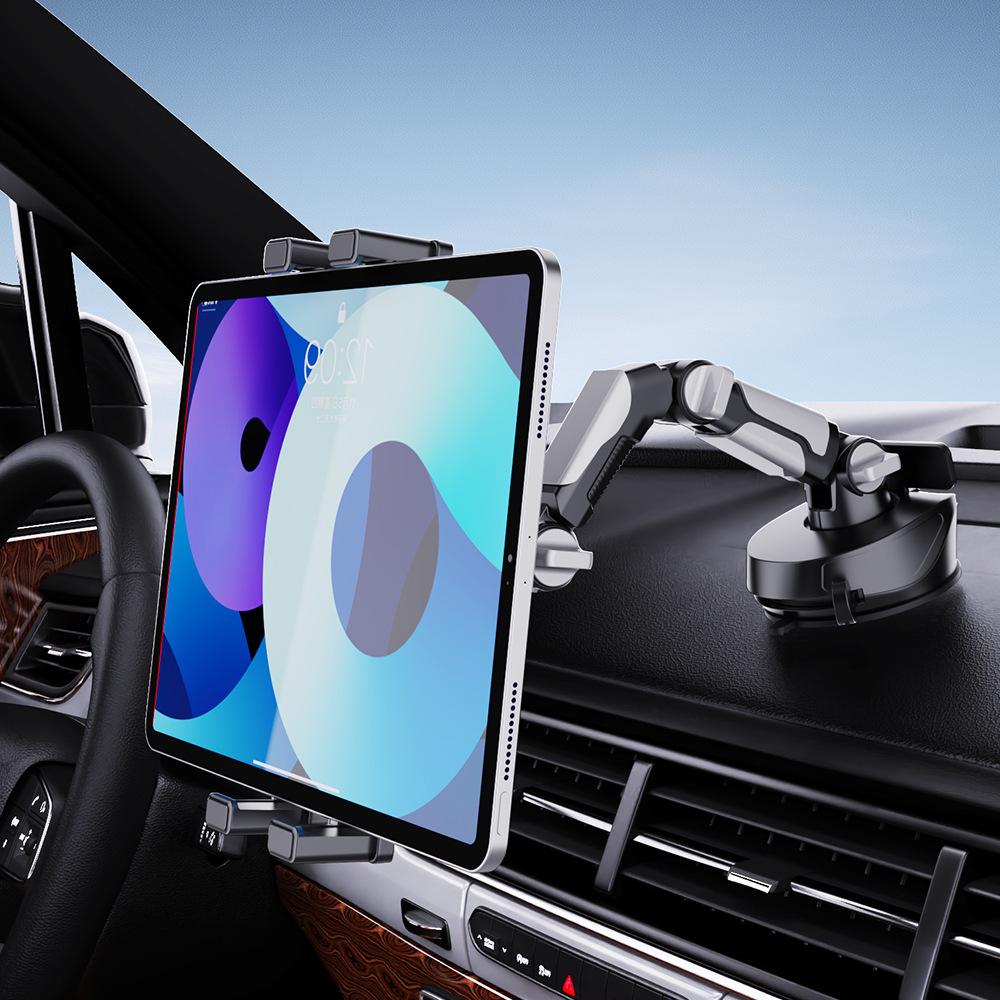 Universal Foldable Car Phone & Tablet Holder for 7-12.9 Inch Devices with Suction Cup