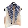 Fashion Plaid Retro Rhombus Scarf Scarf Early Spring Women'S Scarf Silk Scarf Triangle Scarf Headscarf Accessories Silk Scarf