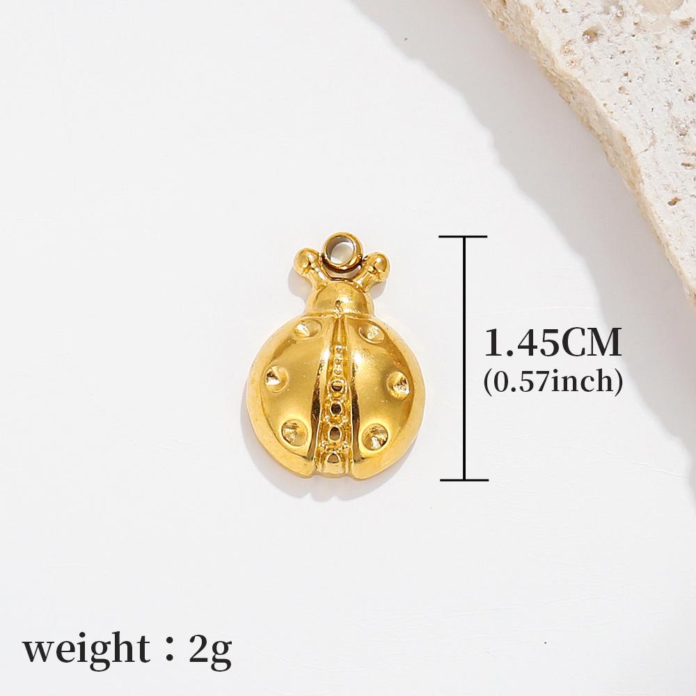 Golden Marine Life Charms: Stainless Steel Shell and Starfish Necklace and Bracelet Pendants