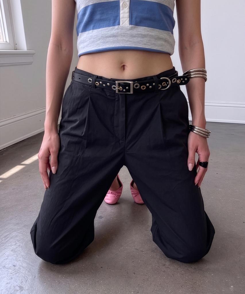 Boilteil Kiara Leather Belt (Black)