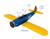 3D Assembly Model Papercraft Airplane Series Stearman (Boeing PT-17 1/40 Scale)