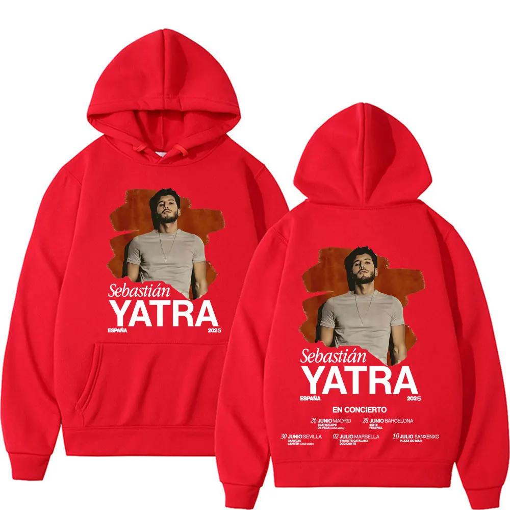 Sebastian Yatra Musikalbum Tour 2025 Merch Sweatshirts Herren Damen Retro Gothic Kleidung Hip Hop Hoodie Langarm Lässige Hoodies