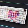 Ergonomic Original Profile 21 Key Backlit Keycaps Transparents PC Material With Storage Pouch For Office