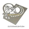 F26C Valentines Day Heart Flowers Metal Cutting Dies Stencil DIY Scrapbooking Album Paper Card Template Mold Embossing Craft