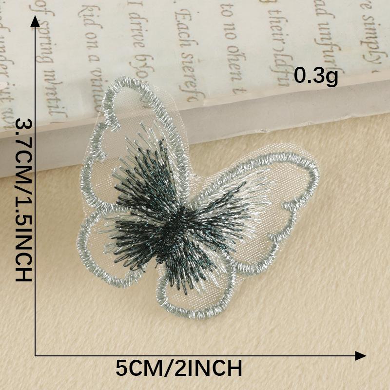 Computer Embroidery Badge Cloth Label Butterfly Transparent Jewelry Accessories Clothing Accessories Chapter Boy Handmade Diy Embroidery Cloth Sticker