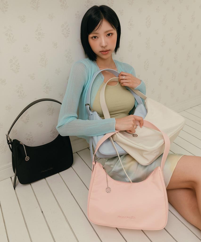 Mac Moc Momo Nylon Buckle Shoulder Bag_4 Colors