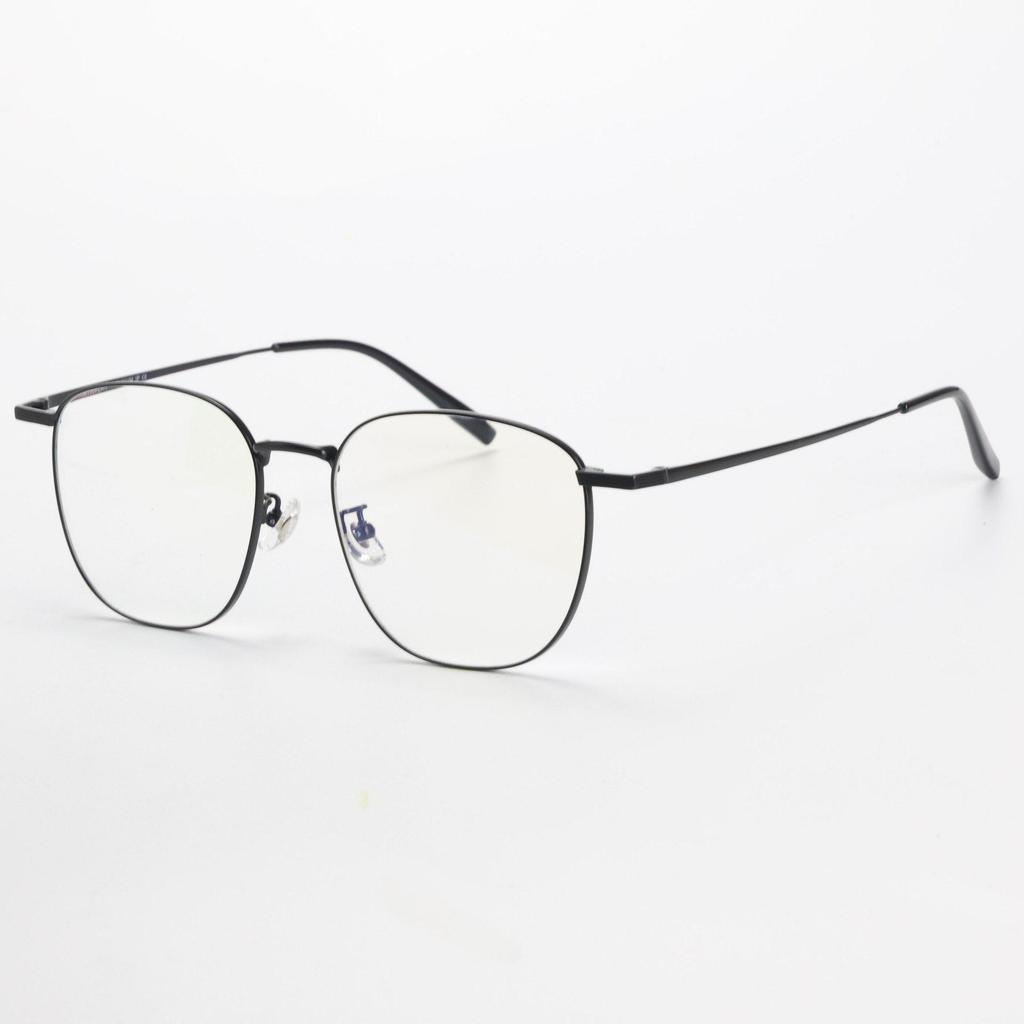 Unisex 162MM Large Full Frame Eyeglasses: Titanium & Acetate Frame, Prescription-Ready for Myopia
