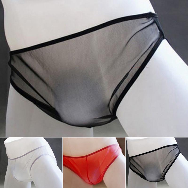 Muži průhledné spodní prádlo Sexy průsvitné spodní kalhotky Kalhotky Kalhotky Tanga T-back